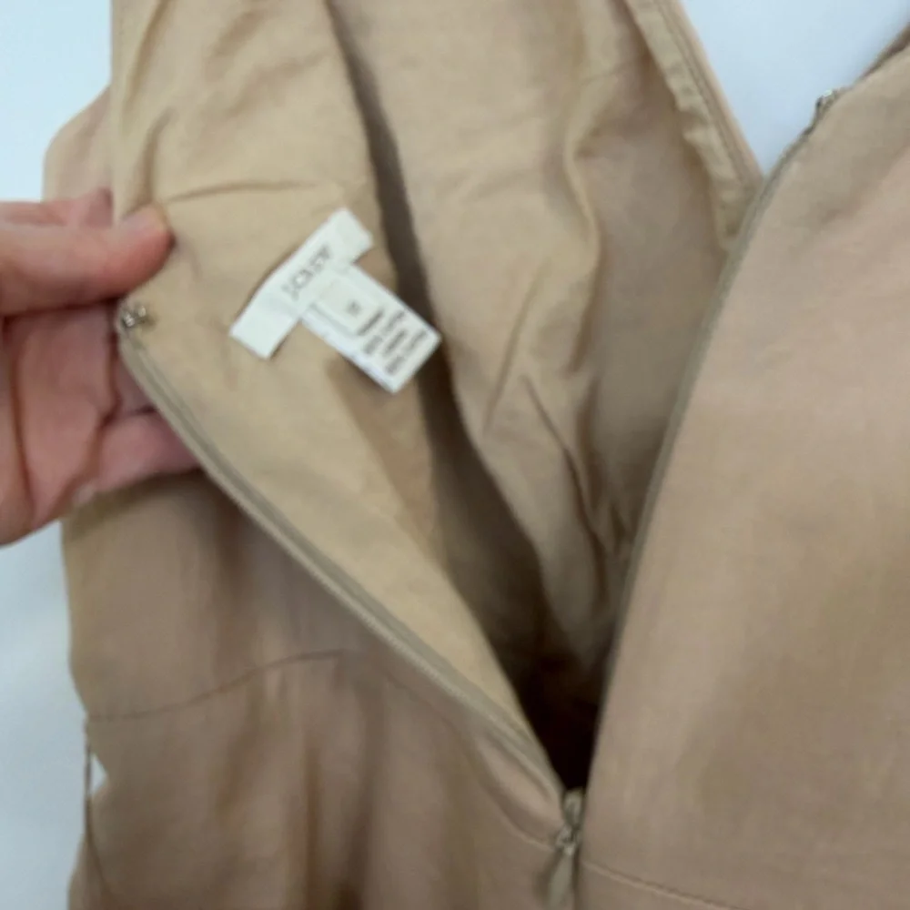 J. Crew Tan Wrap Mini Dress